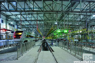 上海动车段运用动车所四线检查库钢结构工程