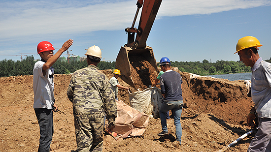 钢结构公司沈阳东塔桥项目部开展现场防洪应急