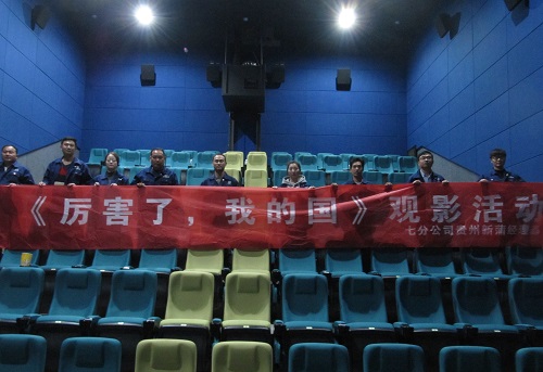 贵州新蒲项目部组织党团员观看《厉害了，我的国》