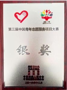 第三届中国青年志愿服务项目大赛银奖
