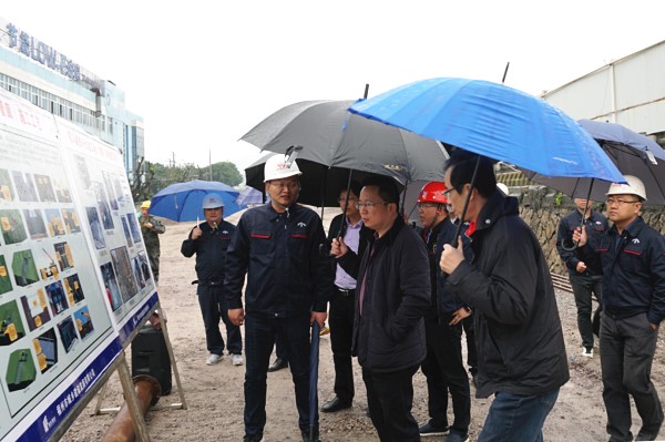 林涛傅木森到福马路提升改造工程现场办公